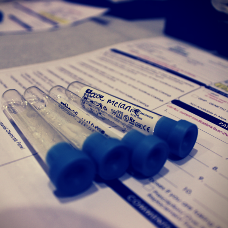 Blood test tubes